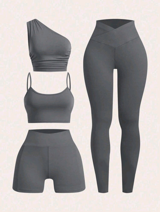 4 Piece on the go Exercise Outfits